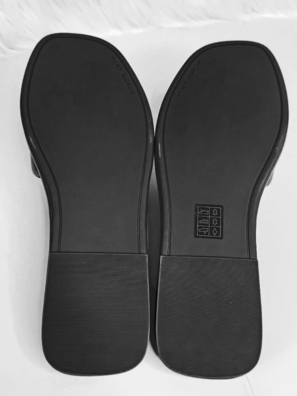 Tory Burch Double T Sport Slide Leather Sandals - Black - Picture 6 of 8